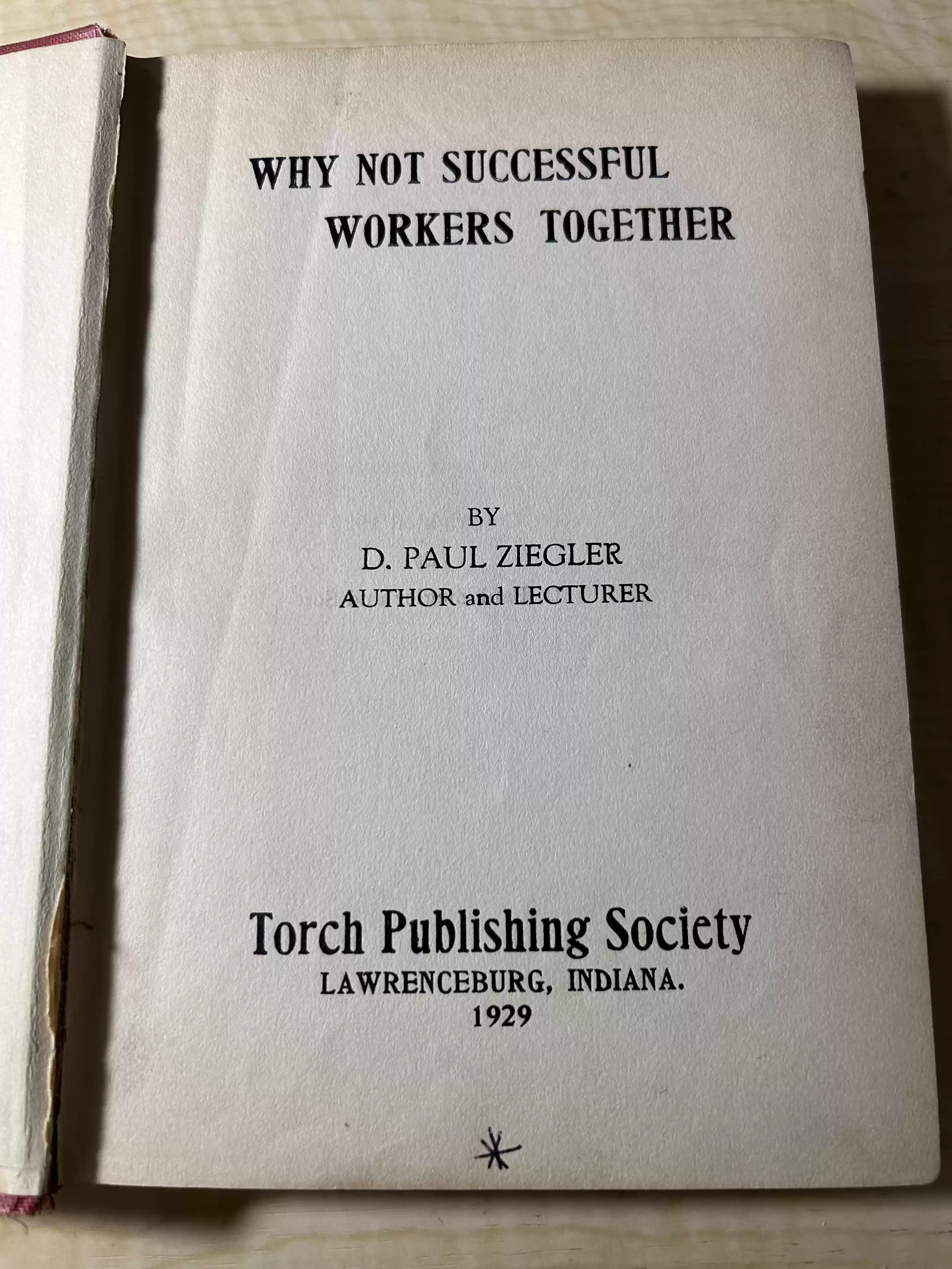 Why not succesful workers togethe-inside cover